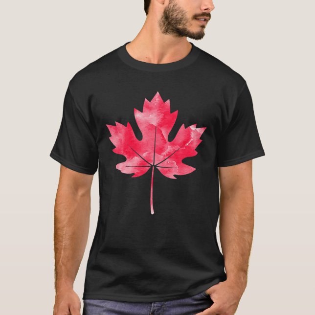 Camiseta Orgullo de Canadá Bandera USEH Montañas Rocosas Ho (Anverso)