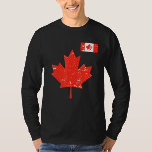 Camiseta Orgullo De Canadá Hojas De Maíz Canadiense Y Vinta