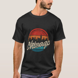Camiseta Orgullo de Chicago Skyline Illinois