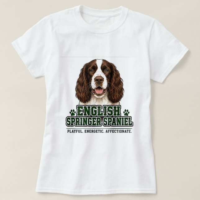 Camiseta 🐾 Orgullo de Cocker Spaniel Inglés 🐾 (Diseño del anverso)