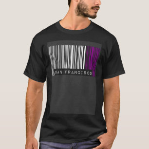 Camiseta Orgullo de código de barras asexual San Francisco