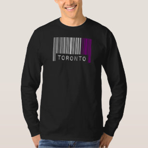 Camiseta Orgullo de código de barras asexual Toronto Canadá