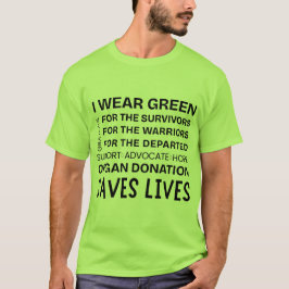 Camiseta Orgullo de Conciencia de Donantes Apoyo Agradecido