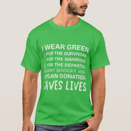 Camiseta Orgullo de Conciencia de Donantes Apoyo Agradecido