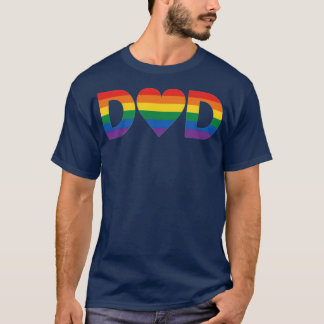 Camiseta Orgullo de corazón de papá en el Día del Padre