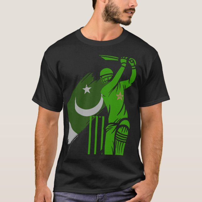 Camiseta Orgullo de críquet de Pakistán (Anverso)