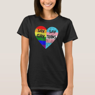 Camiseta Orgullo de decir Gay decir Trans Orgulloso Lgbtq D