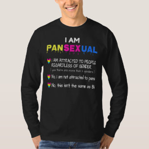 Camiseta Orgullo de definición pansexual Lgbt Tee