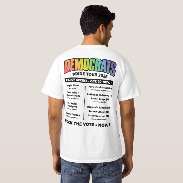 Camiseta Orgullo de Dems de Duval 2026 (Reverso completo)