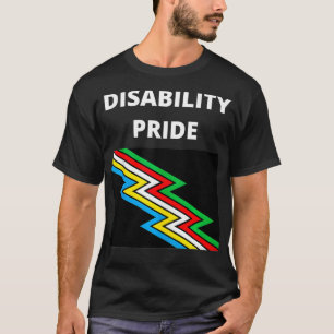 Camiseta Orgullo de discapacidad con bandera