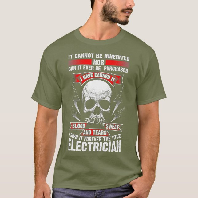 Camiseta Orgullo de divertida profesión de regalo de electr (Anverso)