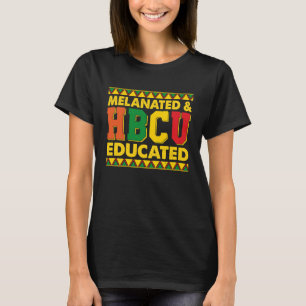 Camiseta Orgullo de educador negro melanizado y educado en 
