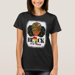 Camiseta Orgullo de enfermera de UCI negra con moño despein