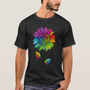 Camiseta Orgullo de flores del mundo del arcoiris LGBTQ par