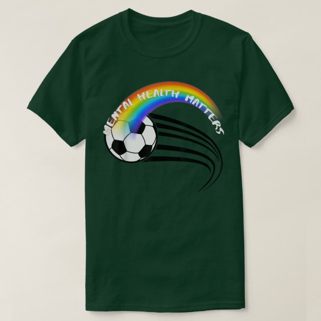 Camiseta Orgullo De Fútbol Lgbtq Asuntos De Salud Mental305 (Diseño del anverso)
