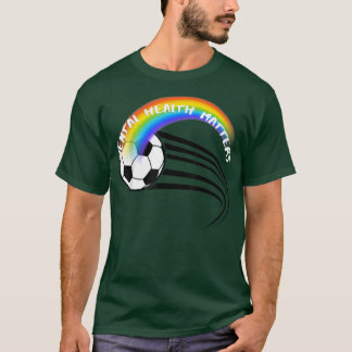 Camiseta Orgullo De Fútbol Lgbtq Asuntos De Salud Mental305