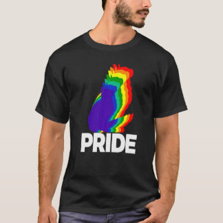 Camiseta Orgullo de gato Color de arcoiris de gato Gato Gat