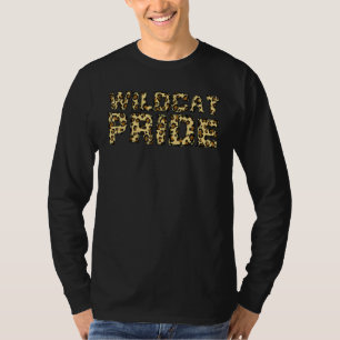 Camiseta Orgullo de gato montés Leopardo Espíritu escolar F