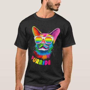 Camiseta Orgullo de gato Purride Aliado Gato Gatito Mamá Ga