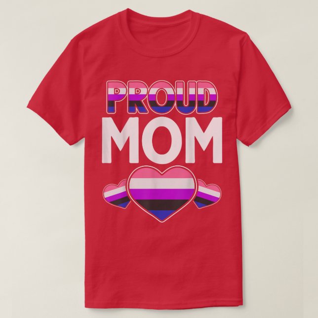 Camiseta Orgullo de género Orgullo de mamá Derechos humanos (Diseño del anverso)