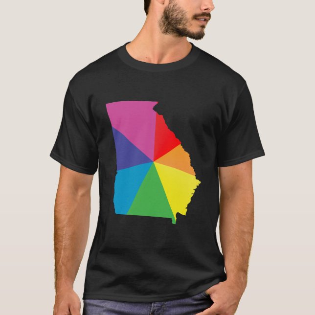 Camiseta orgullo de georgia. enredado. (Anverso)