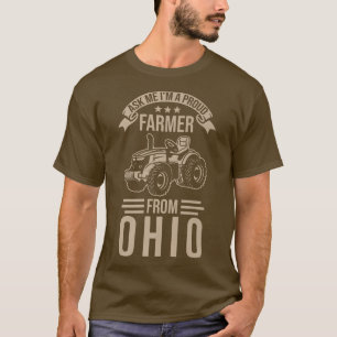 Camiseta Orgullo de granjeros de Ohio Pregúntame que soy un