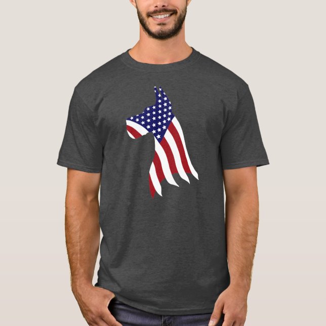 Camiseta Orgullo de great dane los E.E.U.U. (Anverso)