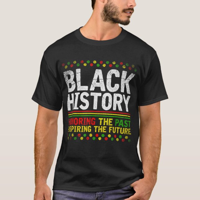 Camiseta Orgullo de historia negra BHM Patrimonio africano  (Anverso)