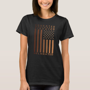 Camiseta Orgullo de historia negra educado motivado elevado