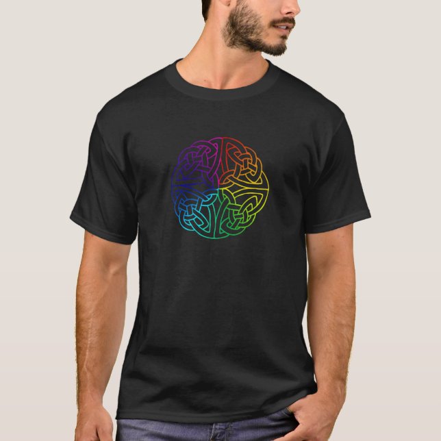 Camiseta Orgullo de homosexual y lesbiana céltico/irlandés (Anverso)