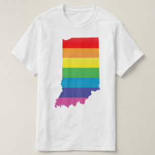 Camiseta orgullo de Indiana. rayado