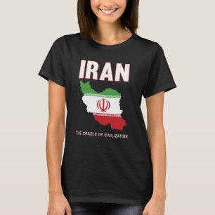 Camiseta Orgullo de Irán Bandera de Irán Mapa Persia