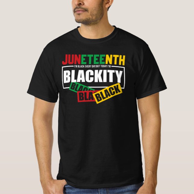 Camiseta Orgullo de Juneteenth de Excelencia Negra Cotidian (Anverso)