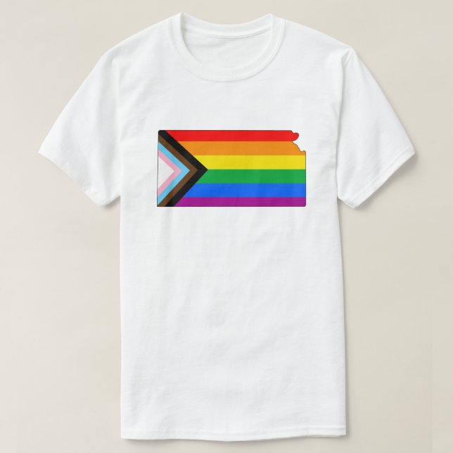 Camiseta Orgullo de Kansas State Pride LGBTQ Progress Pride (Diseño del anverso)