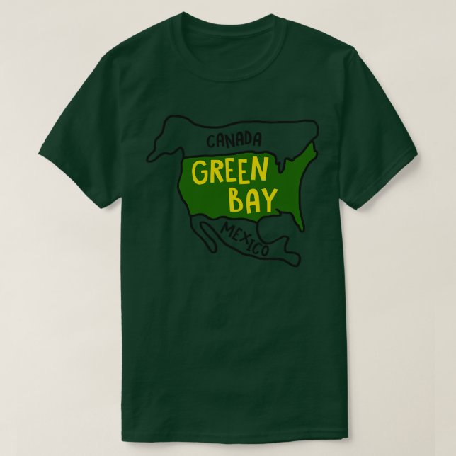 Camiseta Orgullo de la Bahía Verde (Diseño del anverso)