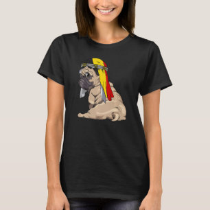 Camiseta Orgullo de la bandera belga del perro de cute pug 