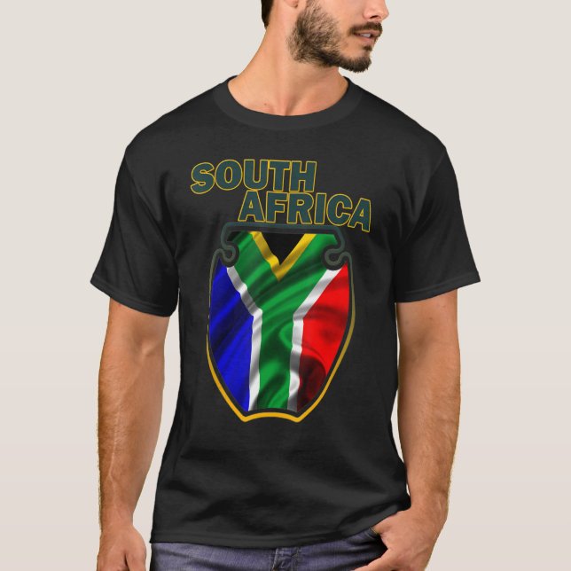 Camiseta Orgullo de la bandera de Sudáfrica (Anverso)
