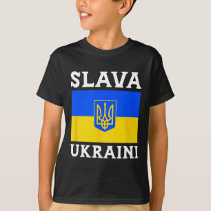 Camiseta Orgullo de la bandera de Ucrania Slava Ukraini 1