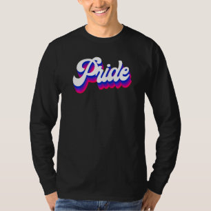Camiseta Orgullo de la bandera del orgullo bisexual