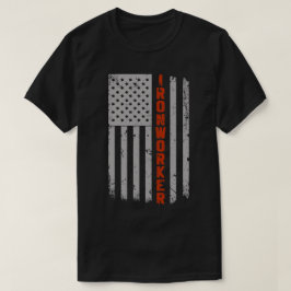 Camiseta Orgullo de la bandera estadounidense de trabajador