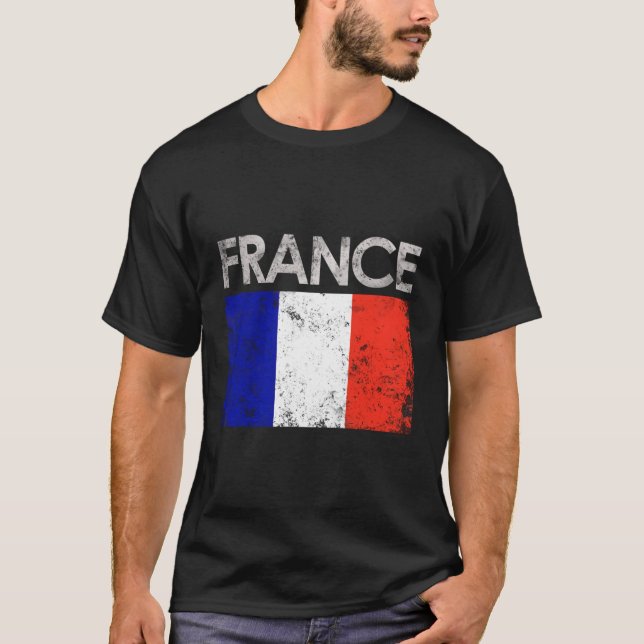 Camiseta Orgullo de la bandera francesa de Francia (Anverso)