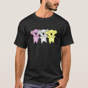 Camiseta Orgullo de la Bandera Gemela Lgbtq Koalas Cute Twi