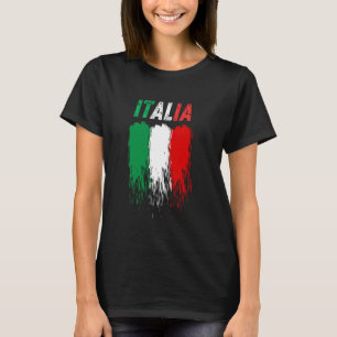 Camiseta Orgullo de la bandera italiana con sus colores en