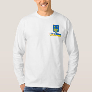 Camiseta Orgullo De La Bandera Ucraniana De La Inscripción