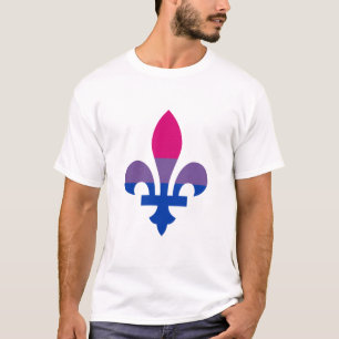 Camiseta Orgullo de la Bisexualidad fleur-de-lis T-Shirt
