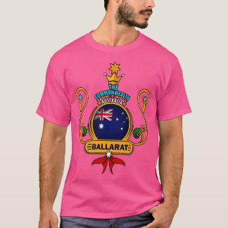 Camiseta Orgullo de la ciudad de Ballarat Bandera Dorada Au
