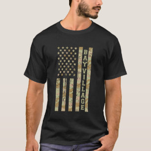 Camiseta Orgullo de la ciudad de Bay Village Ohio Camuflaje