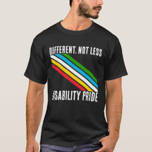 Camiseta Orgullo de la discapacidad diferente no menos Conc