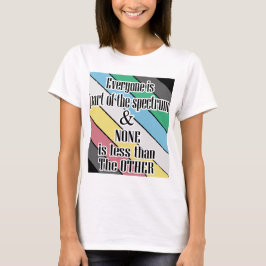 Camiseta orgullo de la discapacidad todos parte del espectr