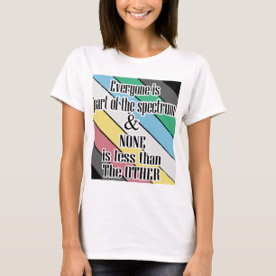 Camiseta orgullo de la discapacidad todos parte del espectr